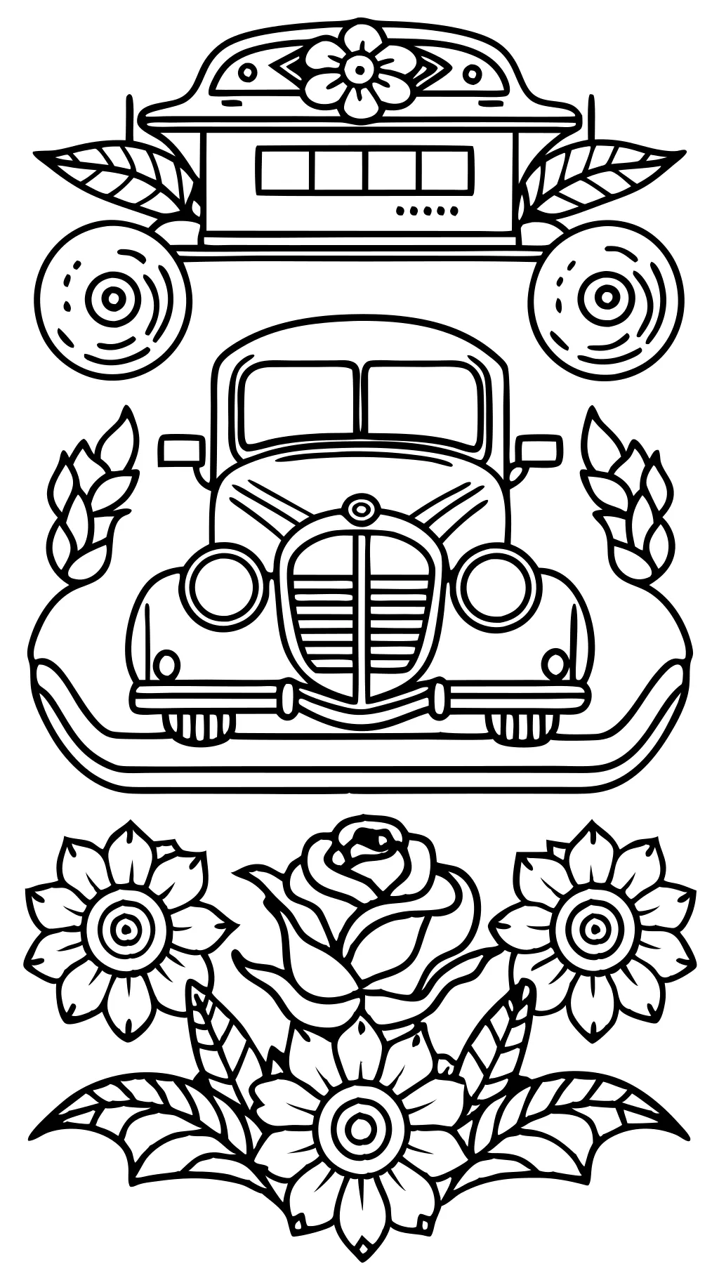 coloring pages vintage